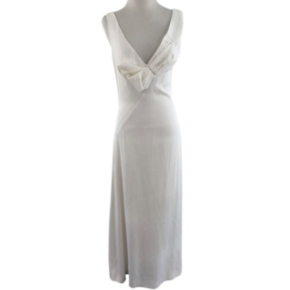 Chloé Chalk White Bone designer wedding gown evening gown black tie bachelorette